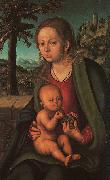 Lucas  Cranach The Madonna with the Bunch of Grapes oil painting on canvas